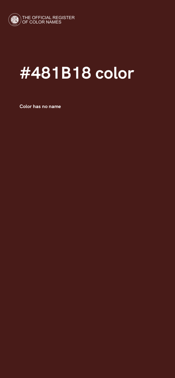 #481B18 color image