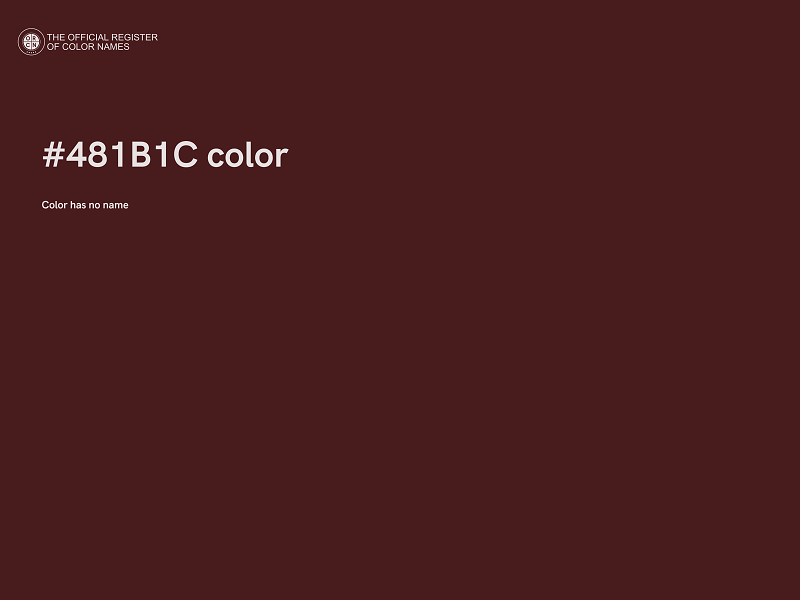 #481B1C color image