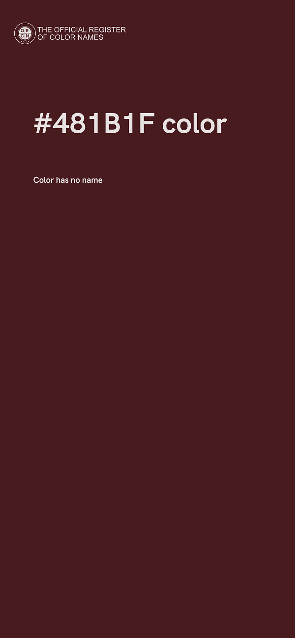 #481B1F color image