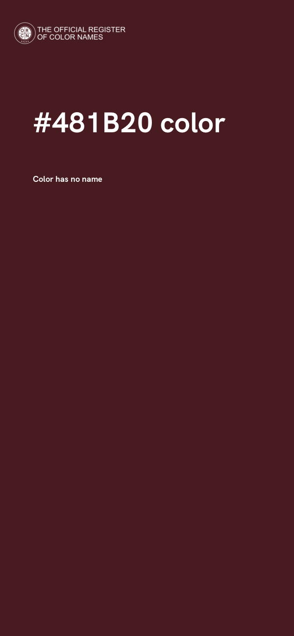 #481B20 color image