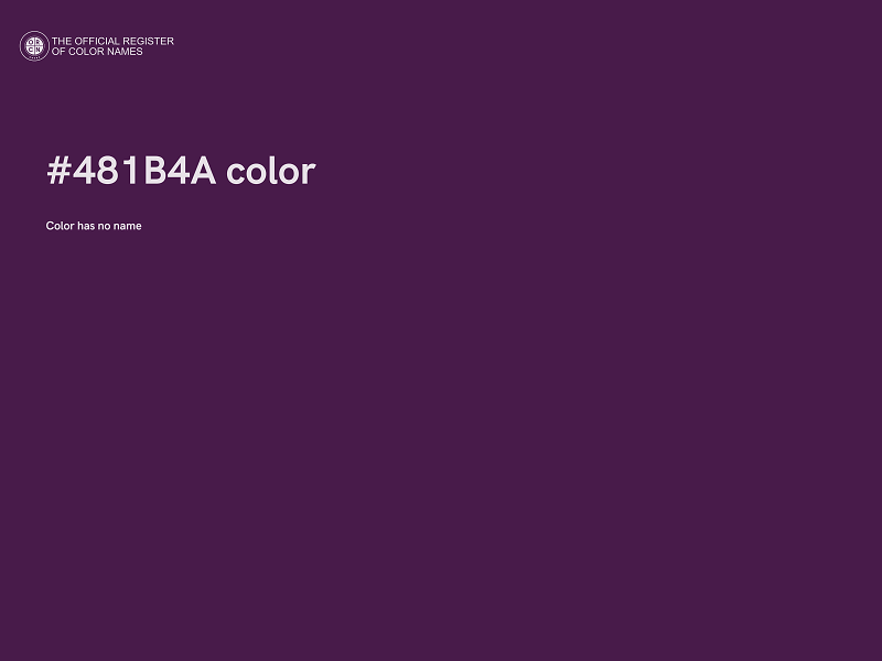 #481B4A color image