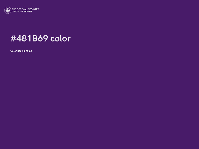 #481B69 color image