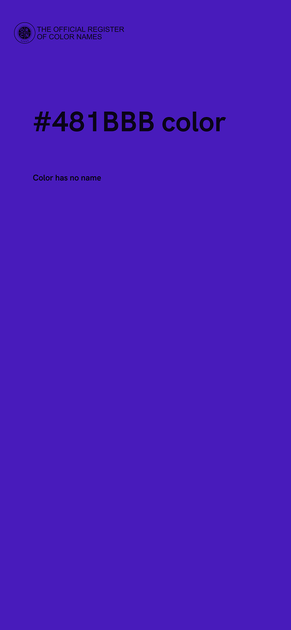#481BBB color image