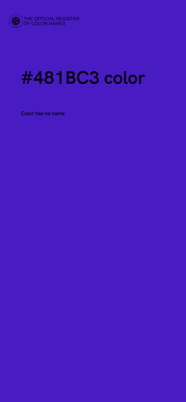 #481BC3 color image