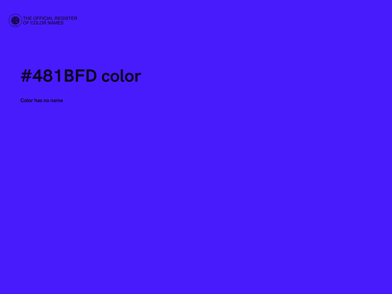 #481BFD color image