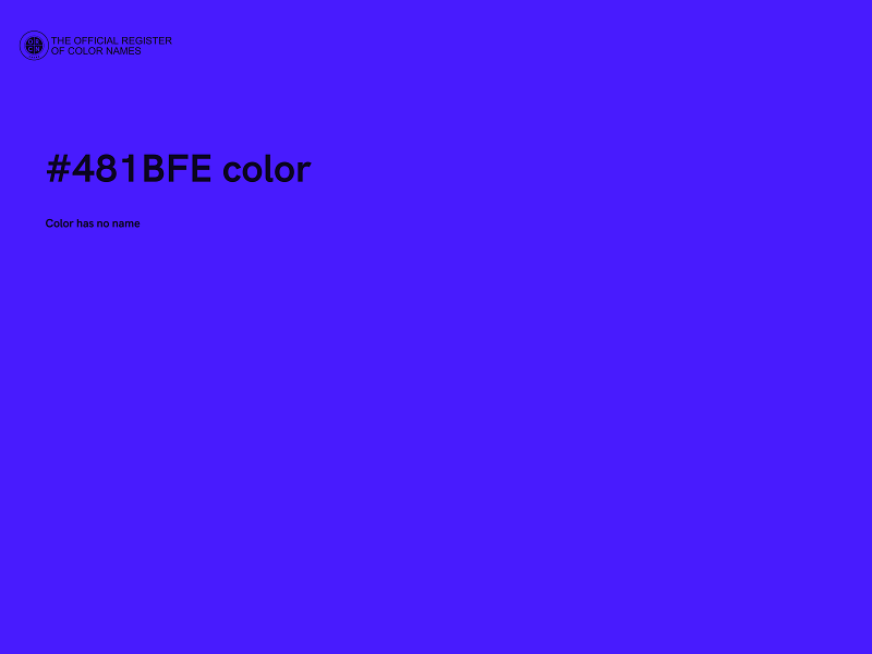 #481BFE color image