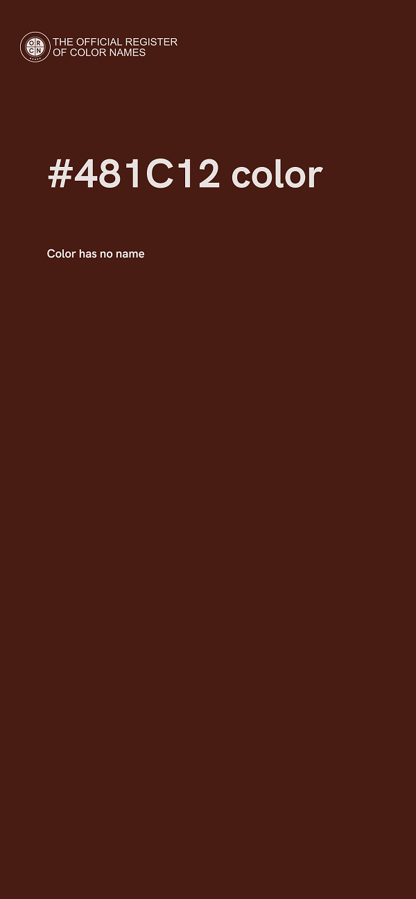#481C12 color image