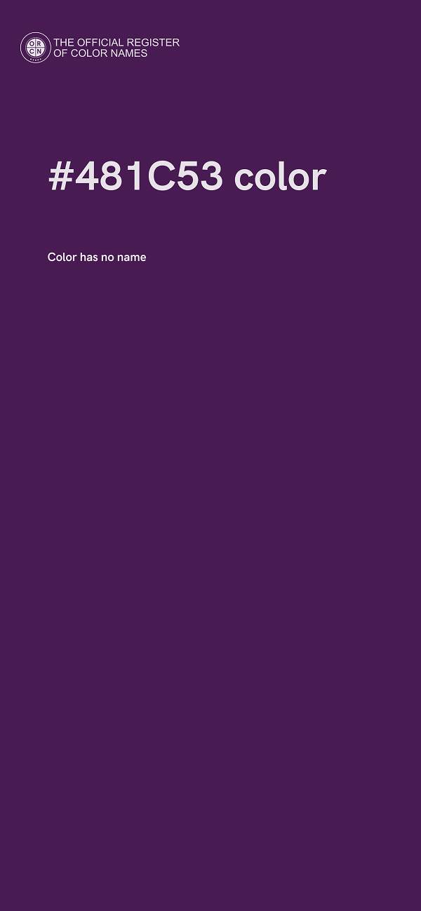 #481C53 color image