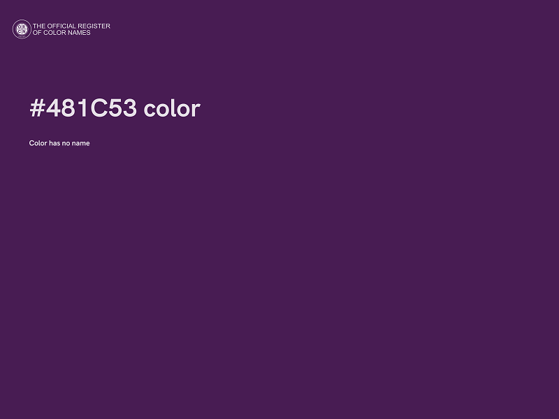 #481C53 color image