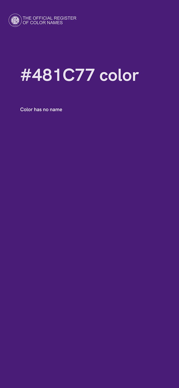 #481C77 color image