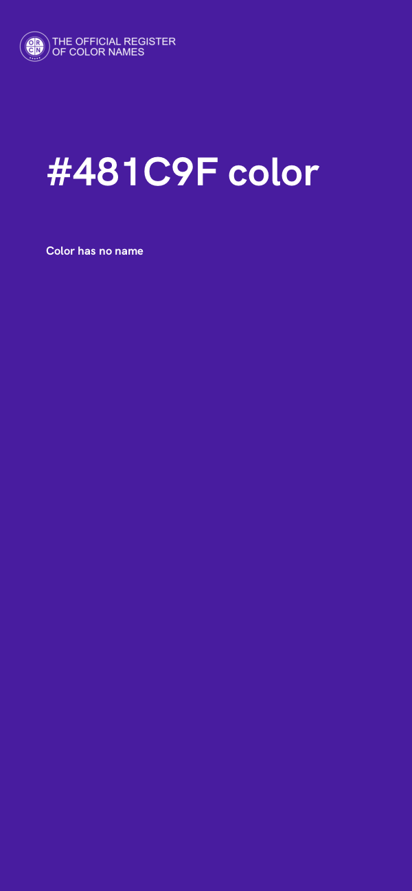 #481C9F color image