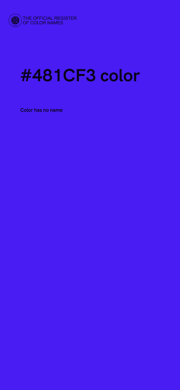 #481CF3 color image