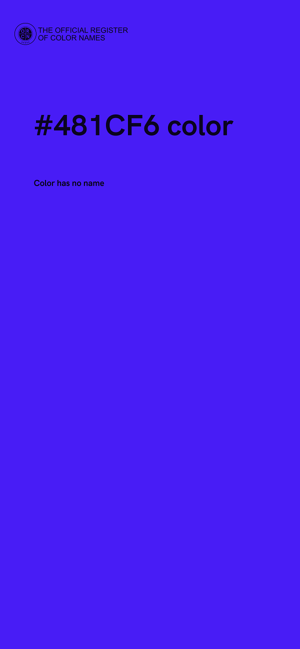 #481CF6 color image