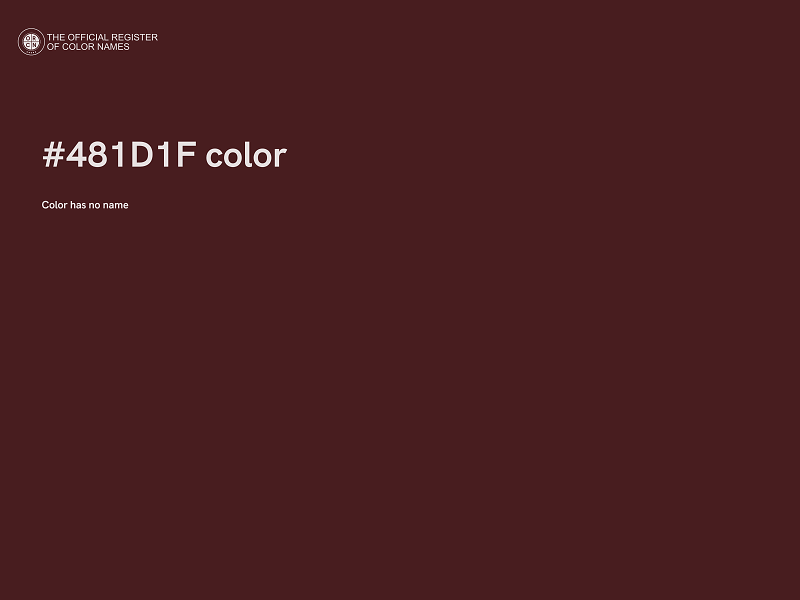 #481D1F color image