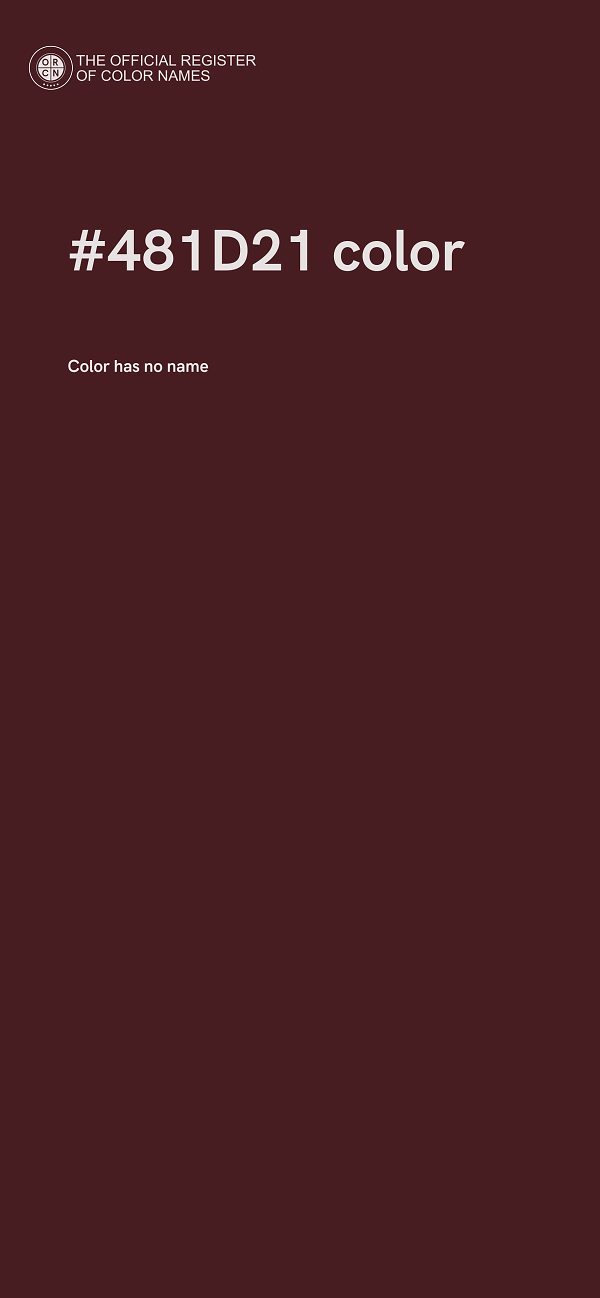 #481D21 color image