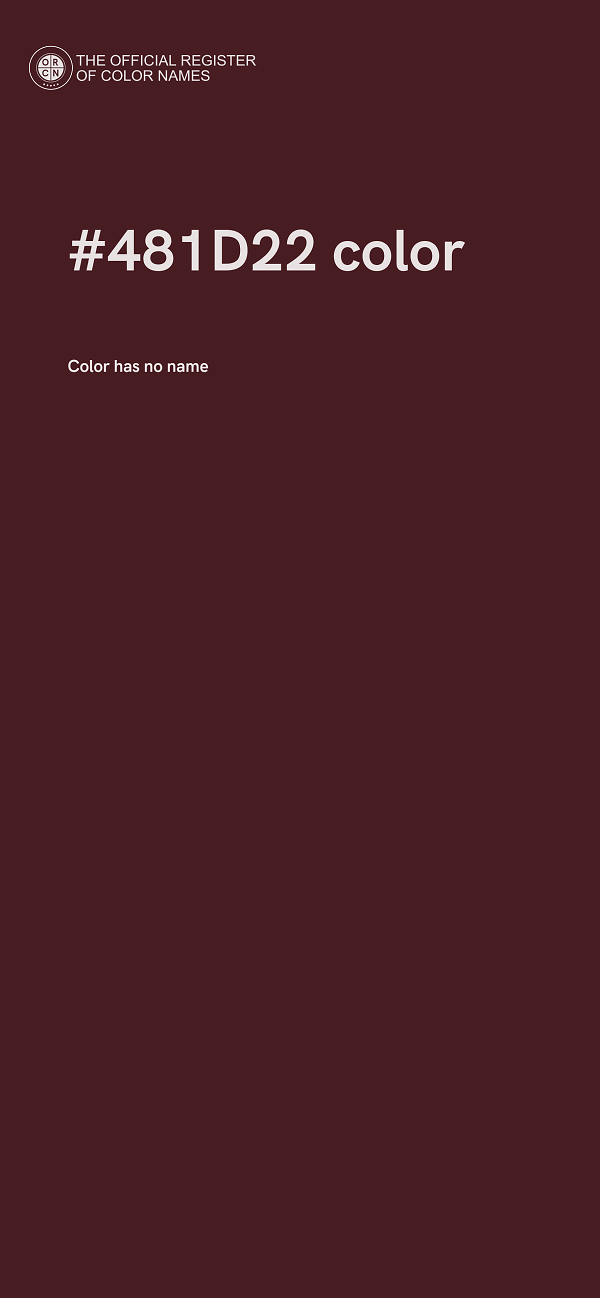 #481D22 color image