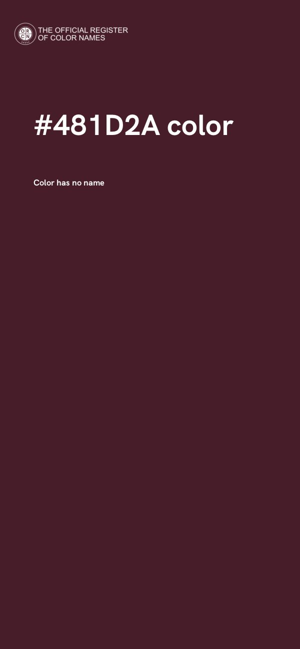 #481D2A color image