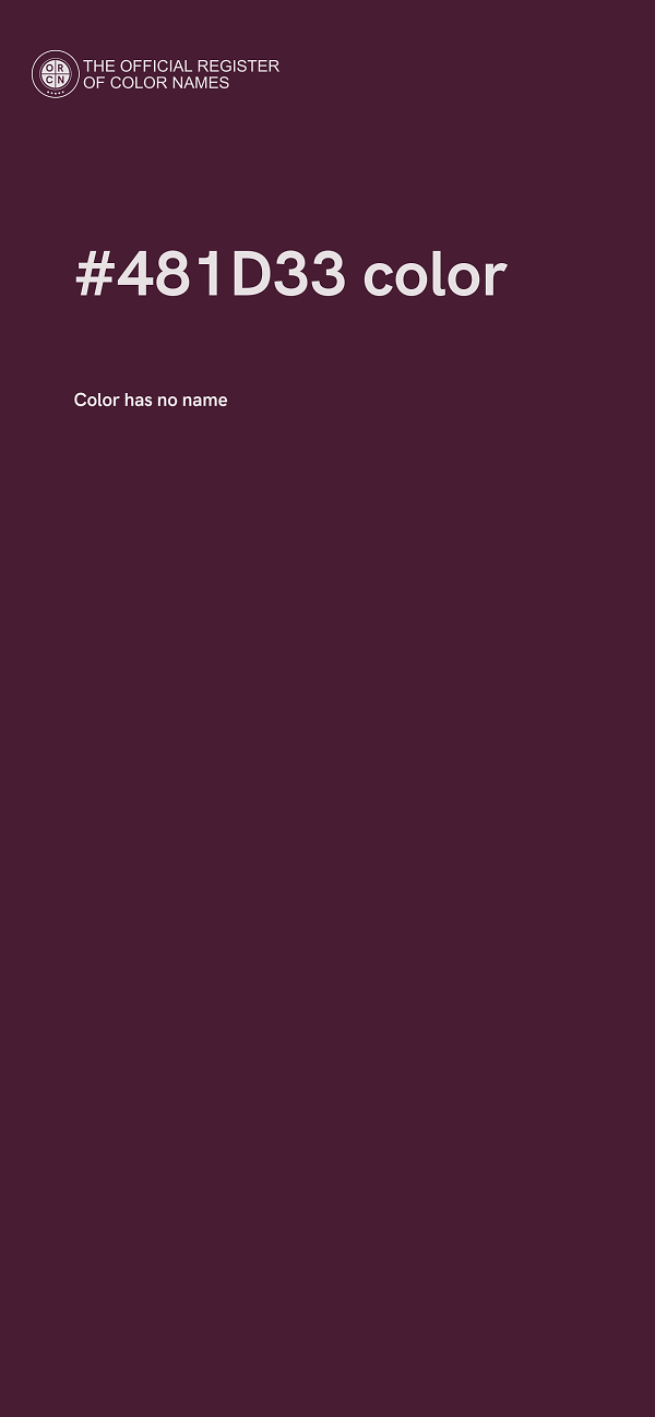 #481D33 color image