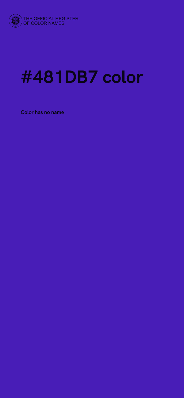 #481DB7 color image