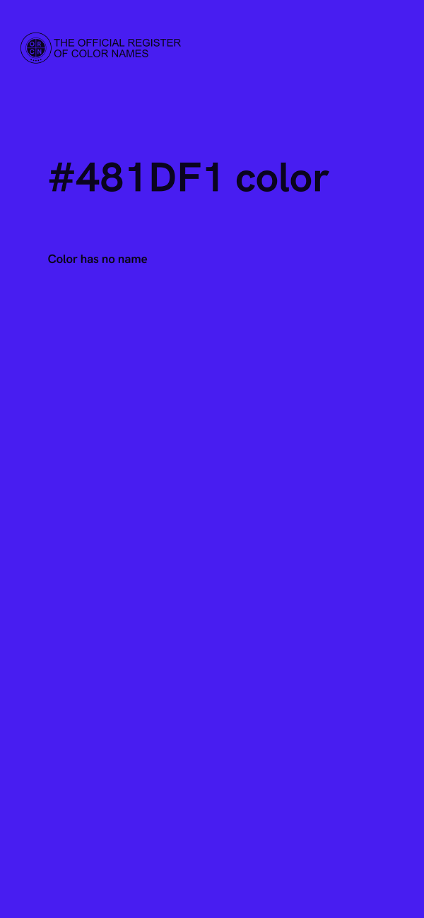 #481DF1 color image