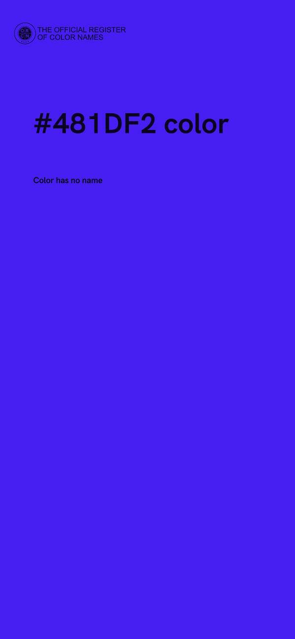 #481DF2 color image
