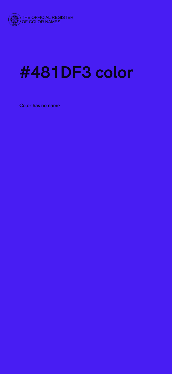 #481DF3 color image