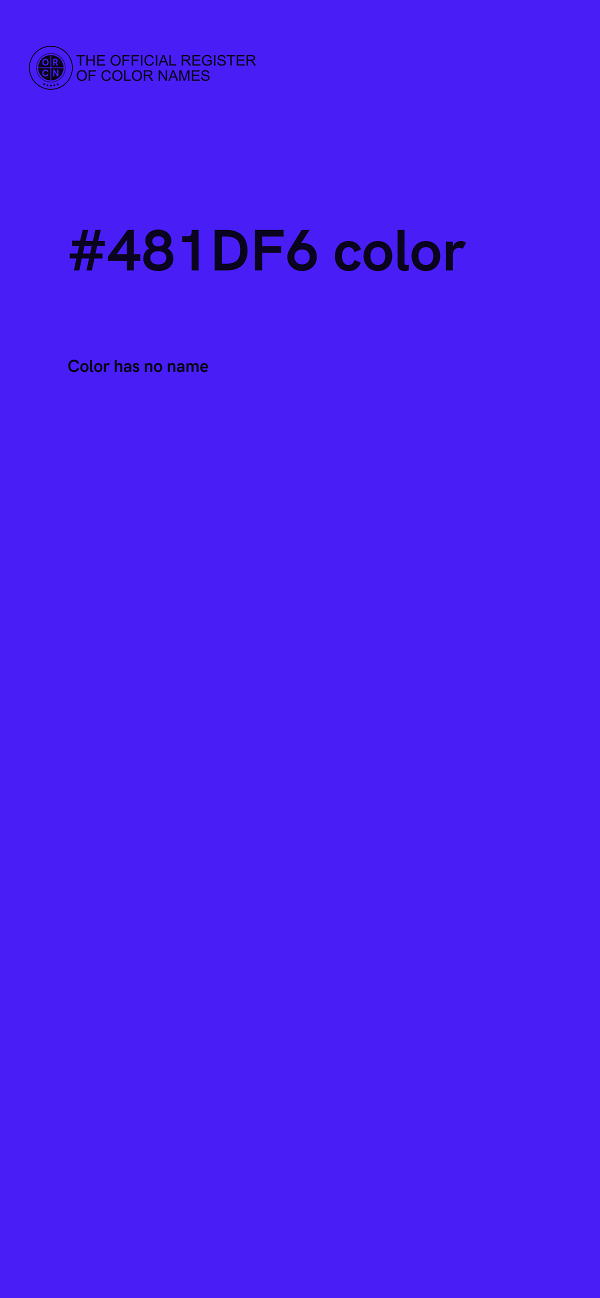 #481DF6 color image
