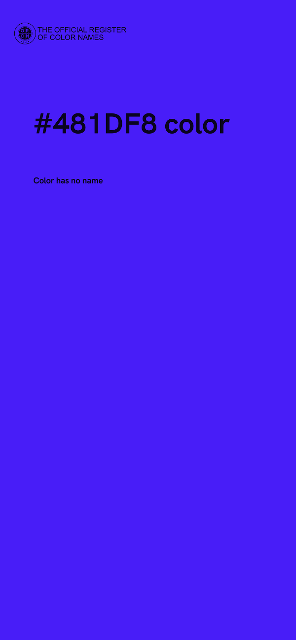 #481DF8 color image