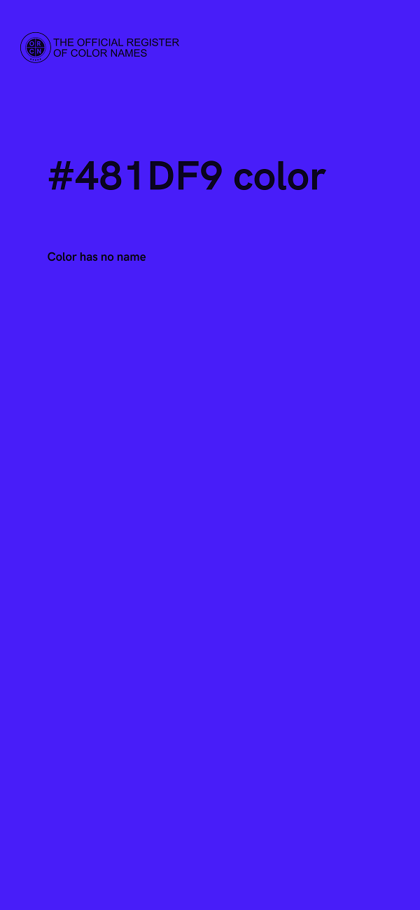 #481DF9 color image