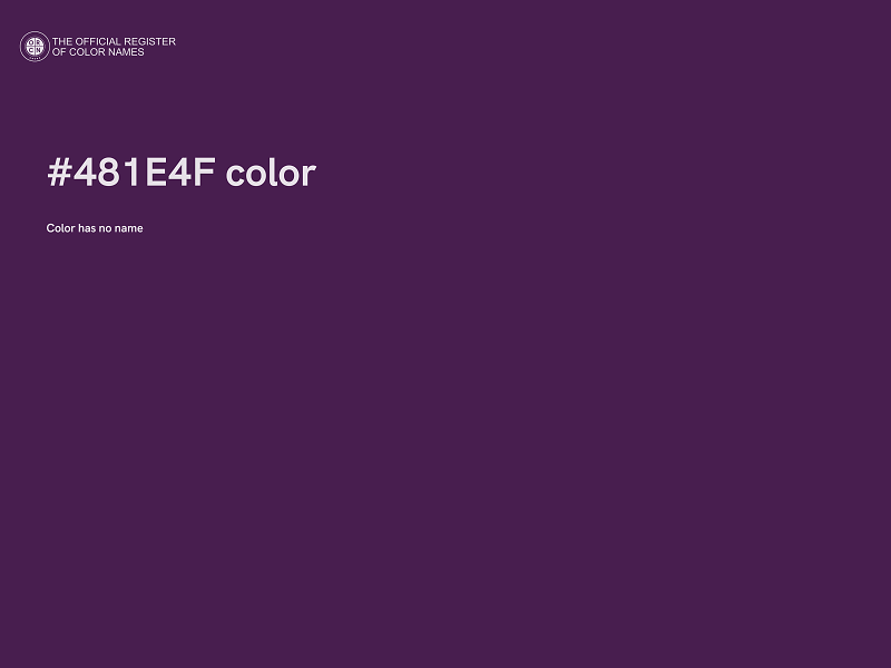 #481E4F color image