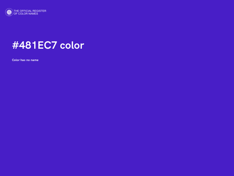 #481EC7 color image
