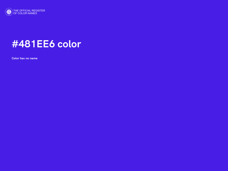 #481EE6 color image