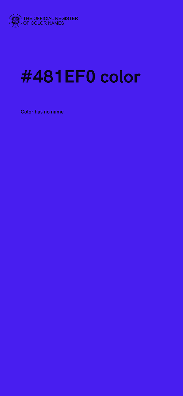 #481EF0 color image
