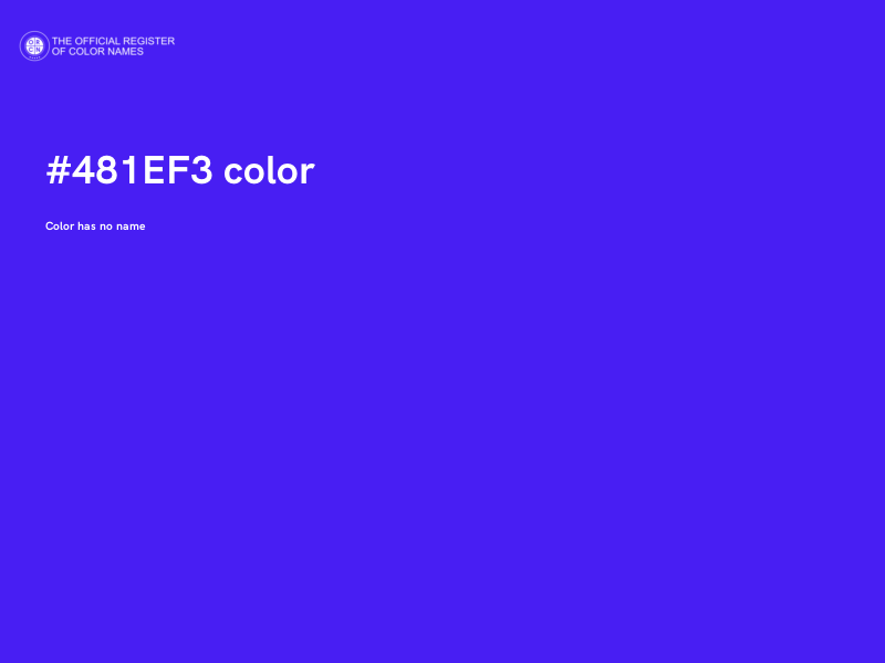 #481EF3 color image