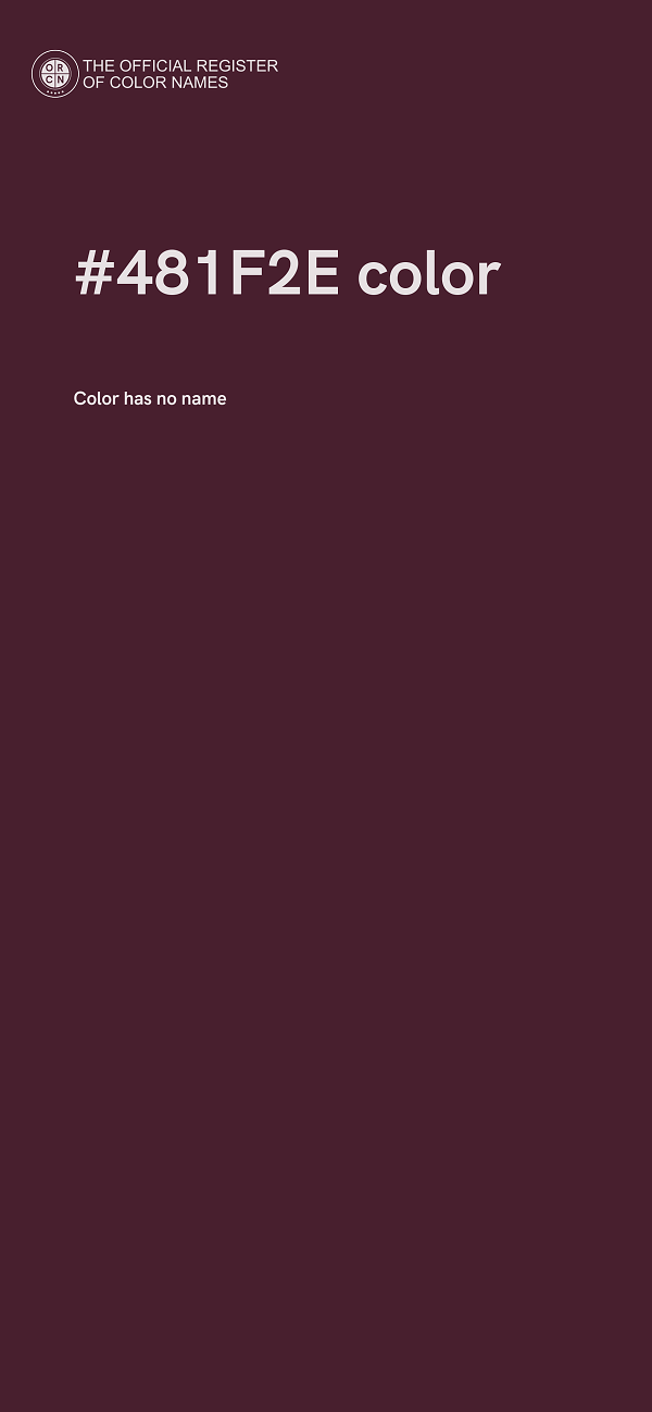 #481F2E color image
