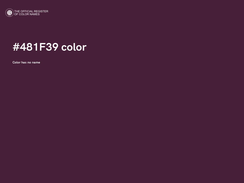 #481F39 color image
