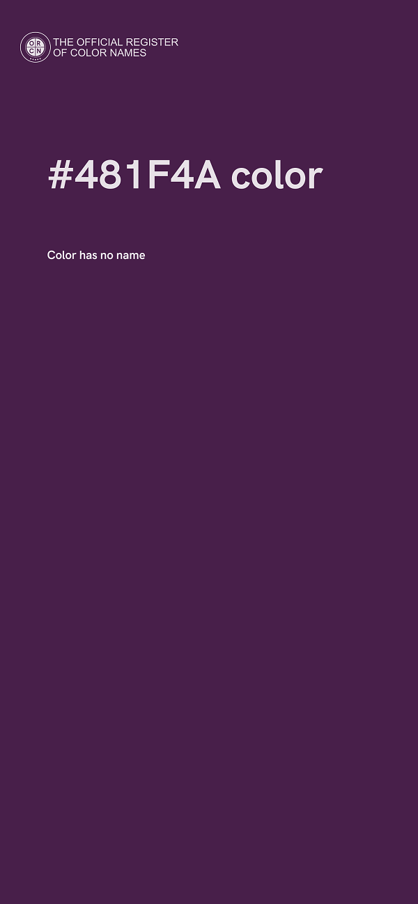 #481F4A color image