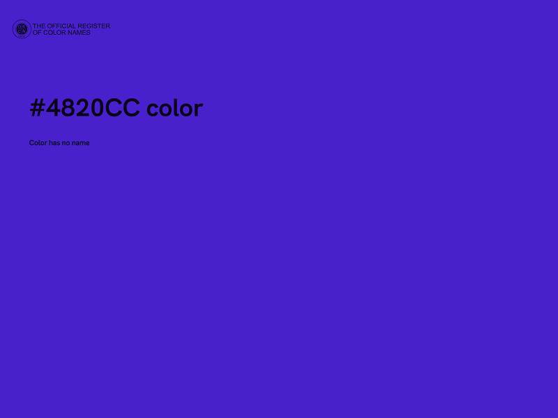 #4820CC color image