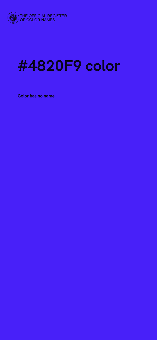 #4820F9 color image