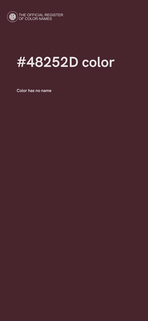 #48252D color image