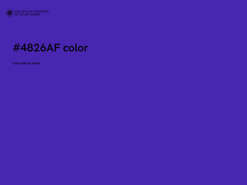 #4826AF color image
