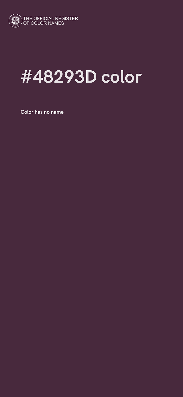 #48293D color image