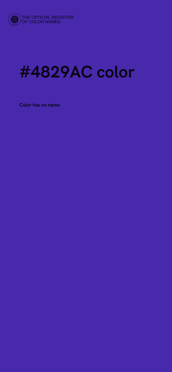 #4829AC color image
