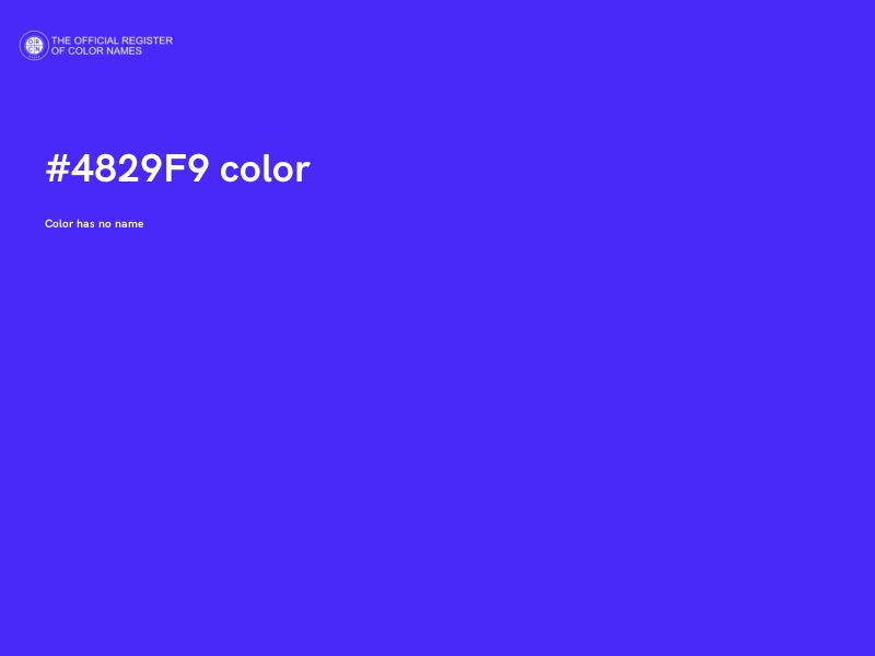 #4829F9 color image