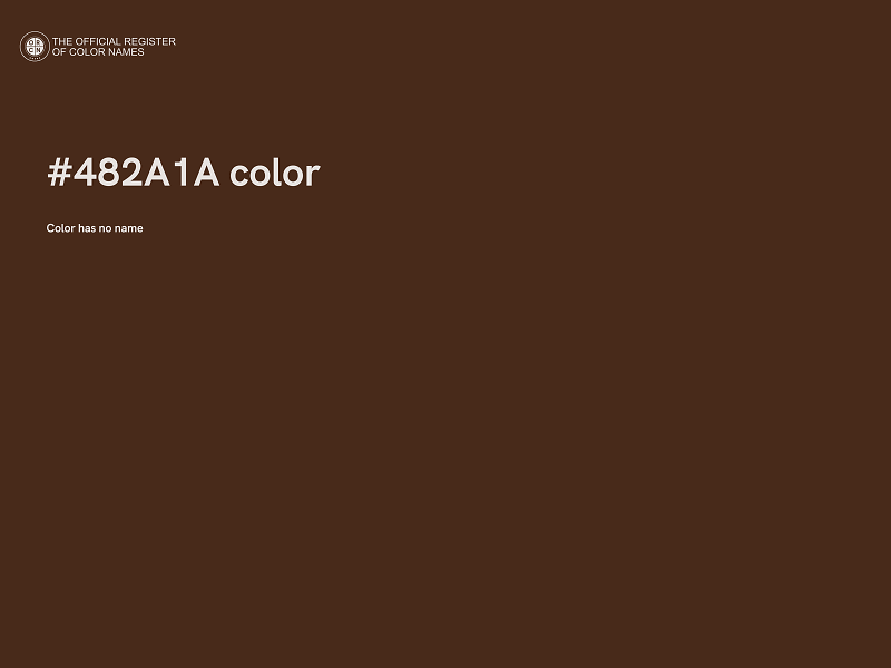 #482A1A color image