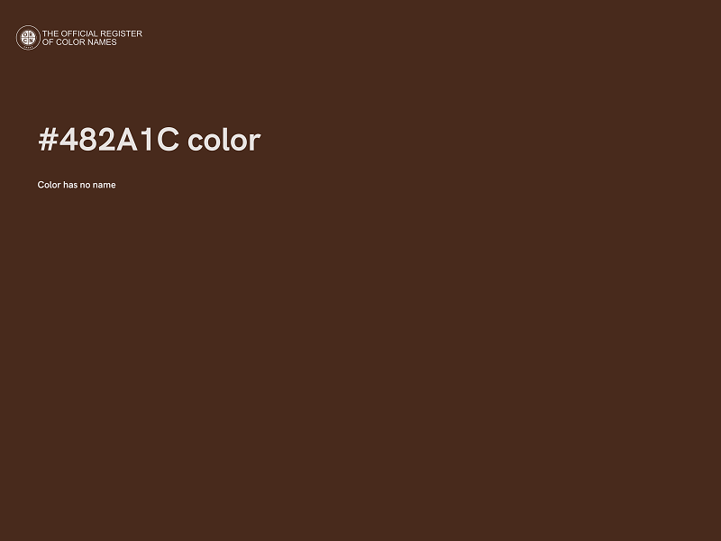 #482A1C color image