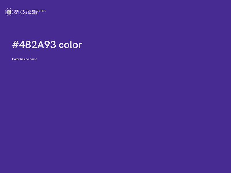 #482A93 color image