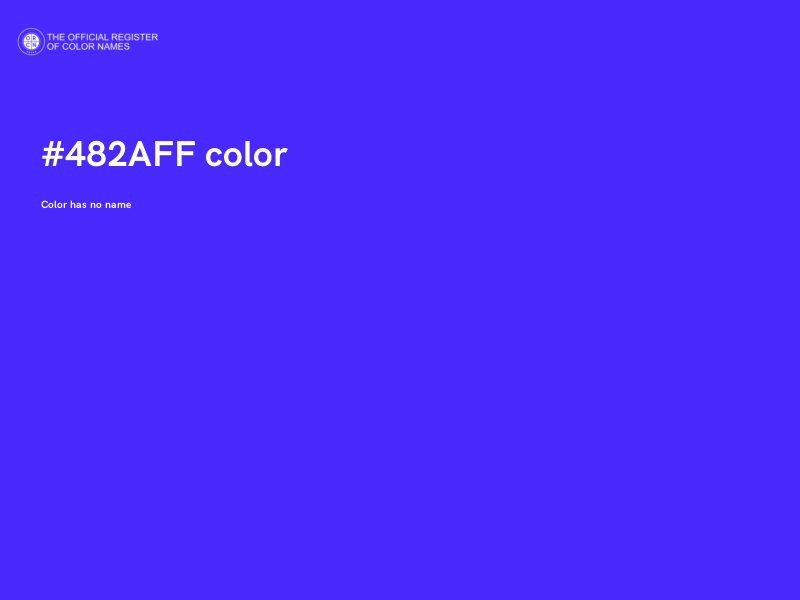 #482AFF color image