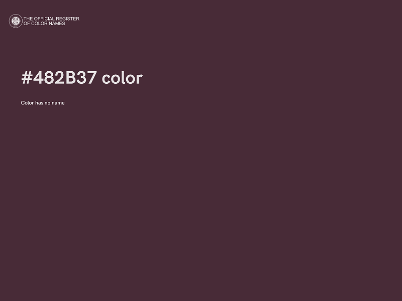 #482B37 color image