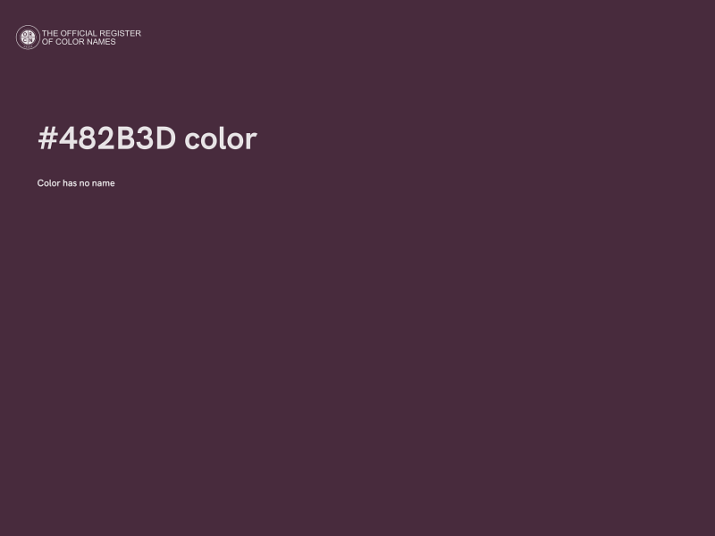 #482B3D color image